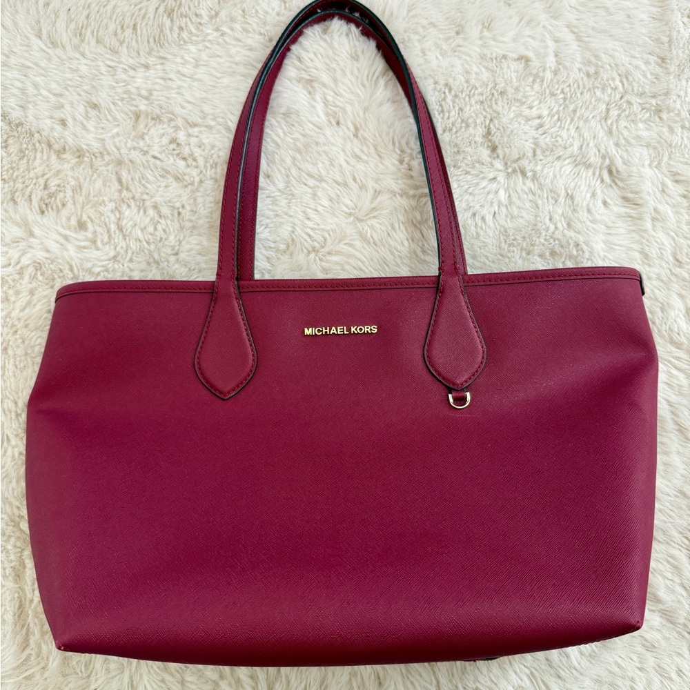 Michael Kors Deep Red Tote Bag